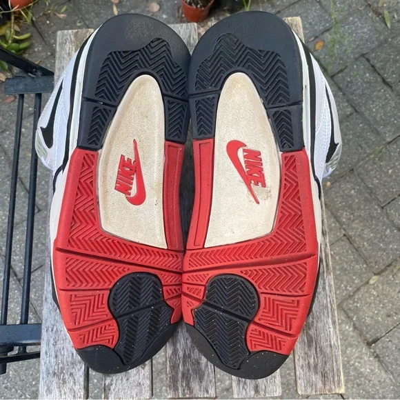 Nike Air Flight 89 'White Black' Sneakers Men's Size 9 Basketball DB5918-100 - Picture 11 of 15